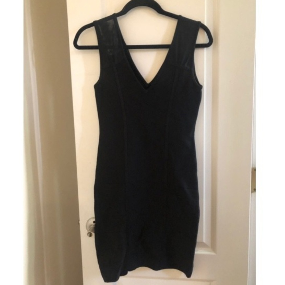Black Bondaage Bebe Dress Small